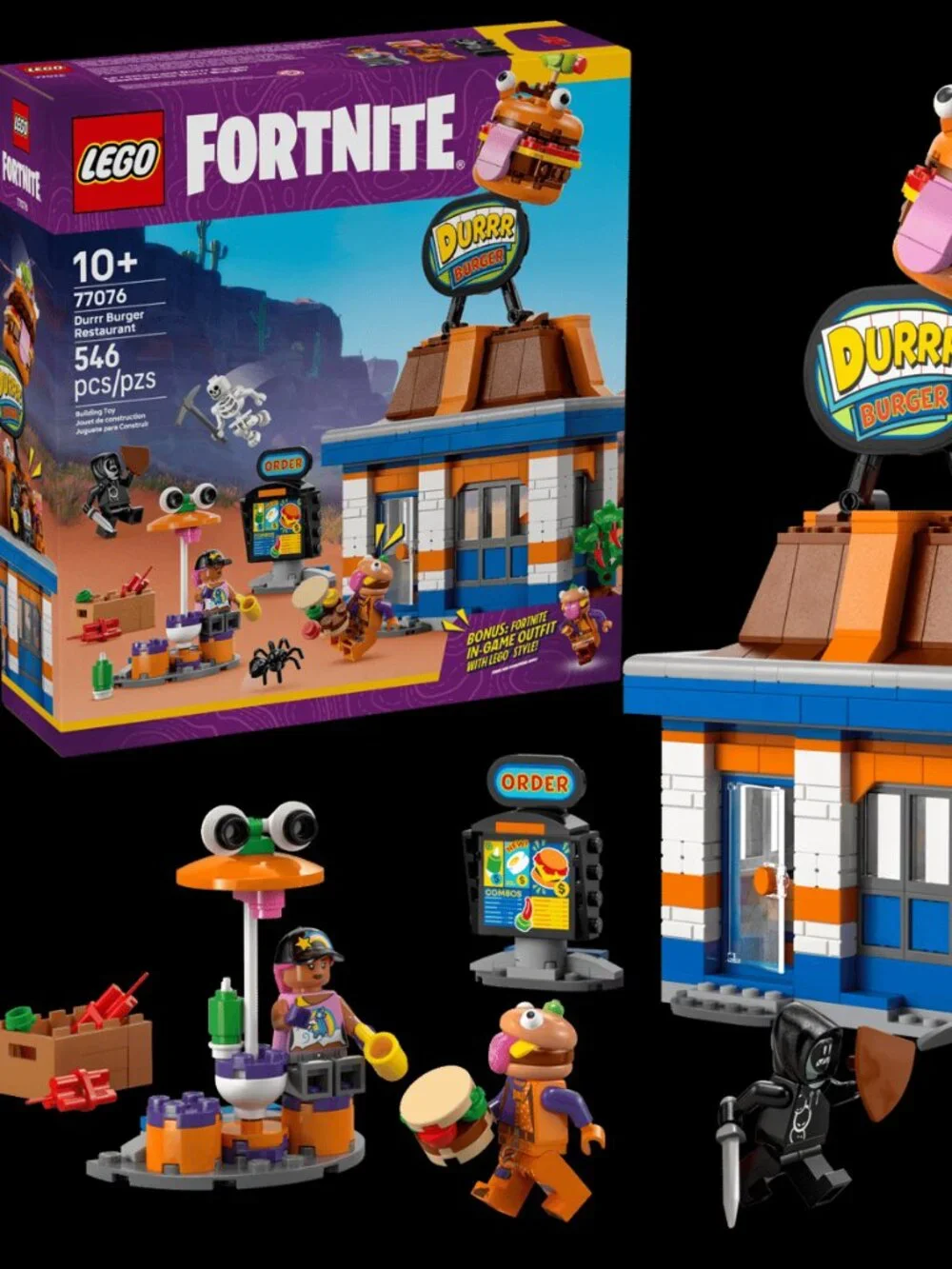 New & Sealed Lego Fortnite Durrr Burger Restaurant Set 77076